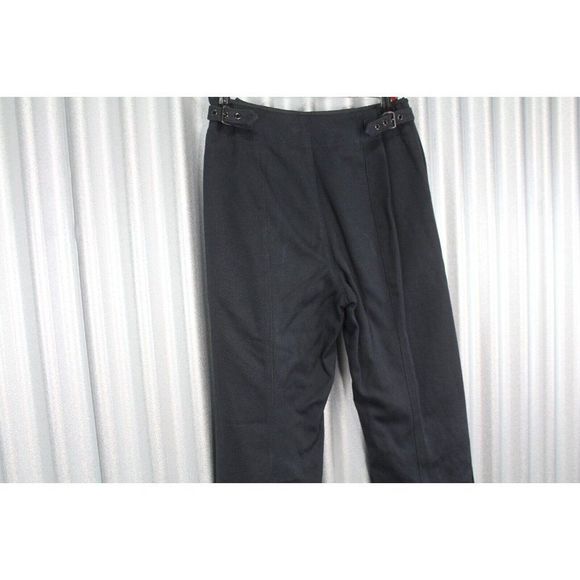 Vintage y2k Prada Milano Button Detailed Flare Trousers Pants Black 24x26 AY309 - Picture 7 of 12